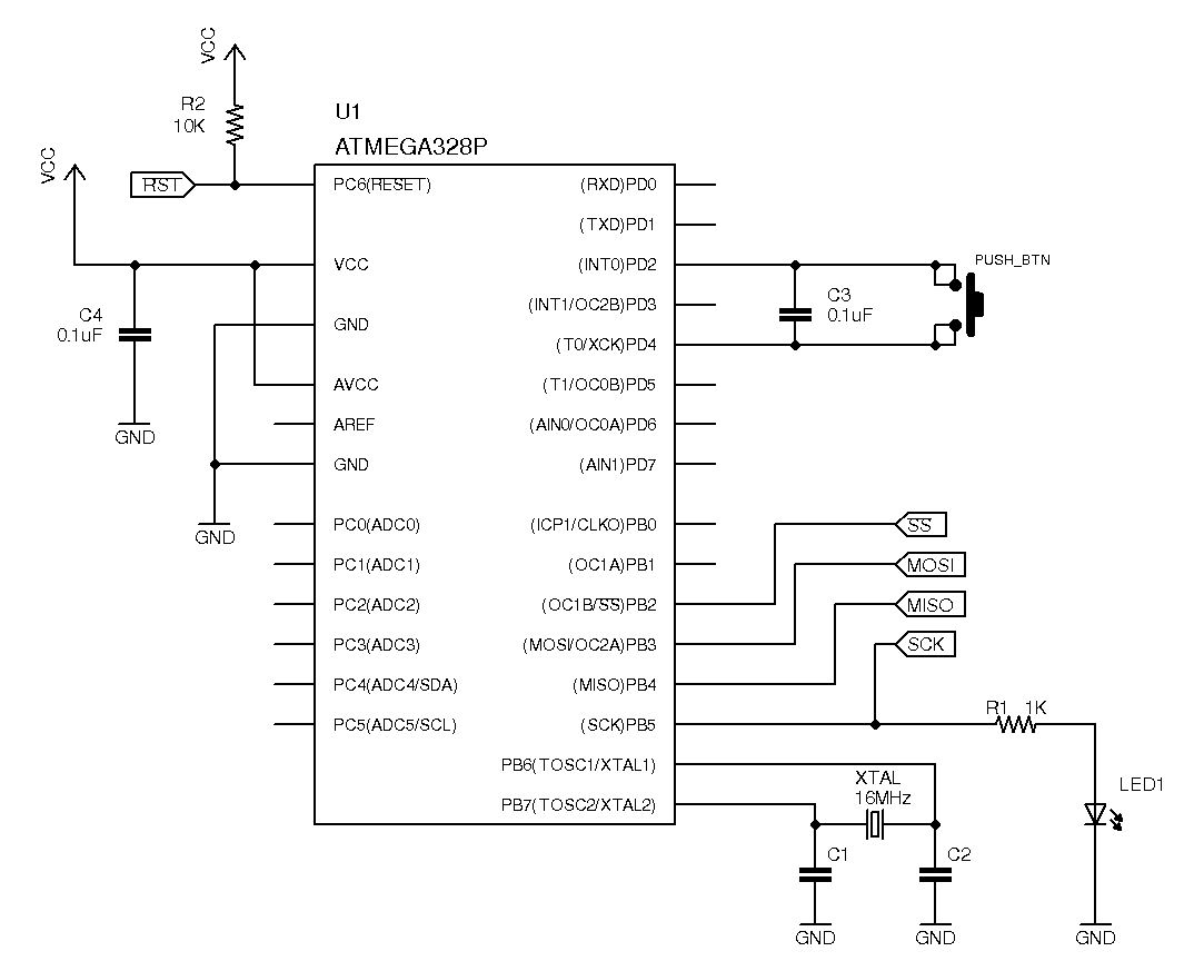 Atmega328 Hardware Schematic